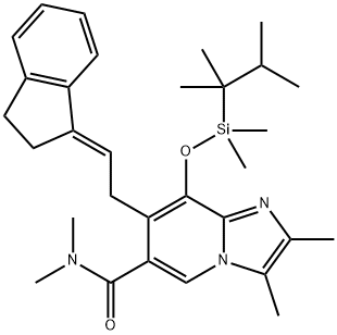 Imidazo[1,2-a]pyridine-6-carboxamide, 7-[(2E)-2-(2,3-dihydro-1H-inden-1-ylidene)ethyl]-8-[[dimethyl(1,1,2-trimethylpropyl)silyl]oxy]-N,N,2,3-tetramethyl-