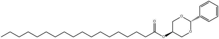 ステアリン酸2β-フェニル-1,3-ジオキサン-5α-イル 化学構造式
