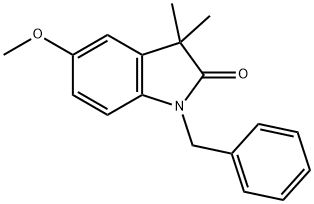 2H-Indol-2-one, 1,3-dihydro-5-methoxy-3,3-dimethyl-1-(phenylmethyl)-