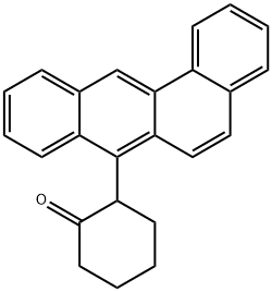 Cyclohexanone, 2-benz[a]anthracen-7-yl- Structure