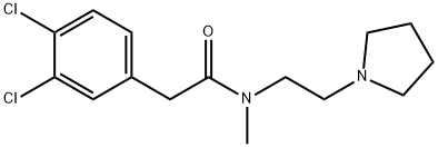 Benzeneacetamide, 3,4-dichloro-N-methyl-N-[2-(1-pyrrolidinyl)ethyl]- Structure