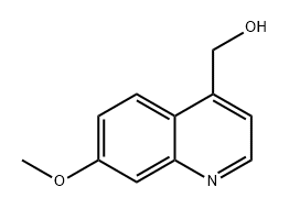 (7-甲氧基喹啉-4-基)甲醇 结构式
