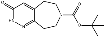 7H-Pyridazino[3,4-d]azepine-7-carboxylic acid, 2,3,5,6,8,9-hexahydro-3-oxo-, 1,1-dimethylethyl ester Struktur