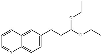 Quinoline, 6-(3,3-diethoxypropyl)- Structure