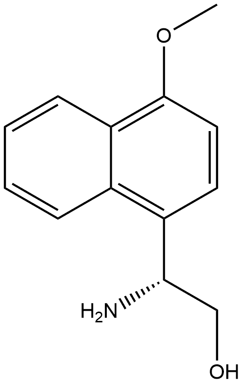 1-Naphthaleneethanol, β-amino-4-methoxy-, (βR)- 结构式