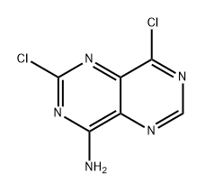 2,8-二氯嘧啶并[5,4-D]嘧啶-4-胺 结构式