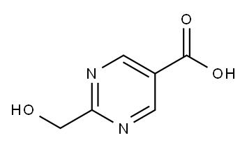 2-(羟甲基)嘧啶-5-羧酸 结构式