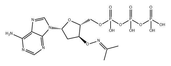 Adenosine 5'-(tetrahydrogen triphosphate), 2'-deoxy-3'-O-[(1-methylethylidene)amino]- 结构式