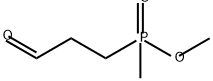 Phosphinic acid, P-methyl-P-(3-oxopropyl)-, methyl ester Structure