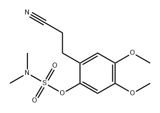Sulfamic acid, N,N-dimethyl-, 2-(2-cyanoethyl)-4,5-dimethoxyphenyl ester
