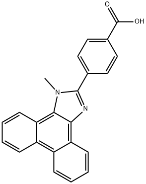 Benzoic acid, 4-(1-methyl-1H-phenanthro[9,10-d]imidazol-2-yl)- Struktur