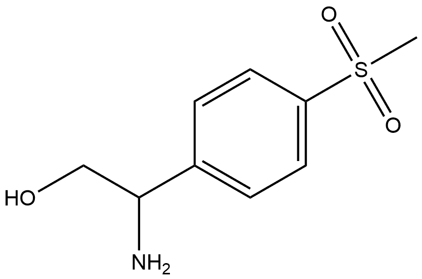 Benzeneethanol, β-amino-4-(methylsulfonyl)- Struktur