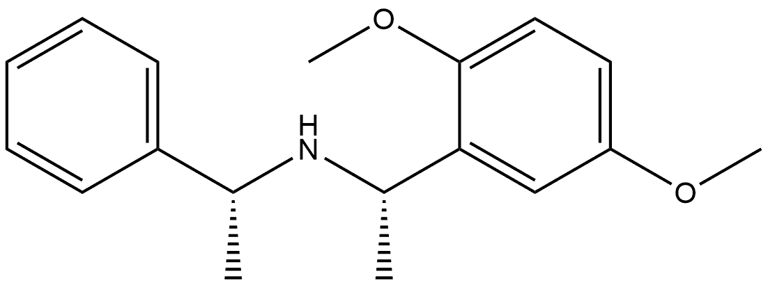 Benzenemethanamine, 2,5-dimethoxy-α-methyl-N-(1-phenylethyl)-, [S-(R*,S*)]- (9CI) Struktur