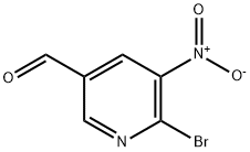3-Pyridinecarboxaldehyde, 6-bromo-5-nitro- Structure