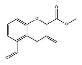 2-allyl-3-[(carbomethoxy)methoxy]benzaldehyde Structure