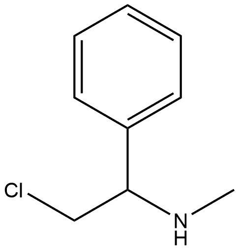 Benzenemethanamine, α-(chloromethyl)-N-methyl- Structure