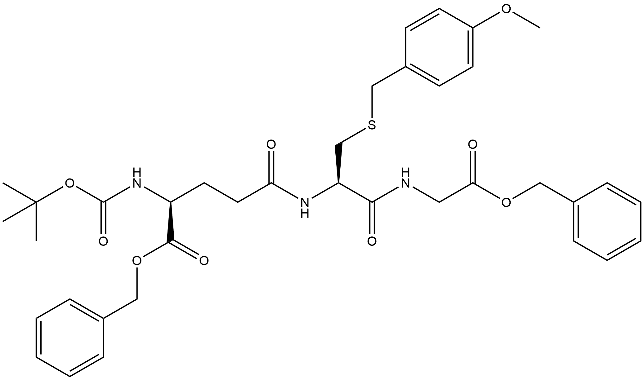 Glycine, N-[N-[N-[(1,1-dimethylethoxy)carbonyl]-L-γ-glutamyl]-S-[(4-methoxyphenyl)methyl]-L-cysteinyl]-, bis(phenylmethyl) ester (9CI)