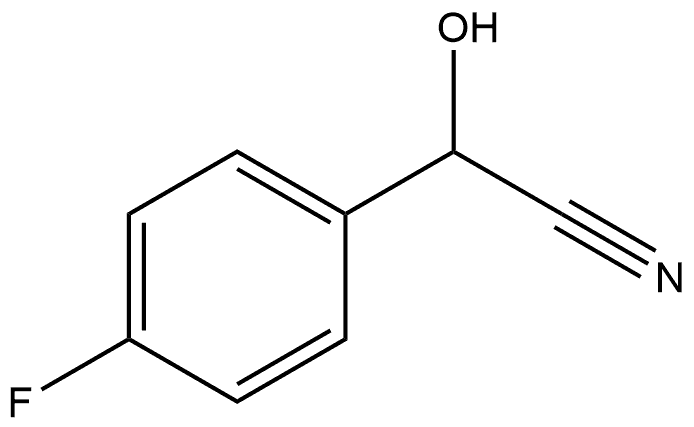 Benzeneacetonitrile, 4-fluoro-α-hydroxy- Structure