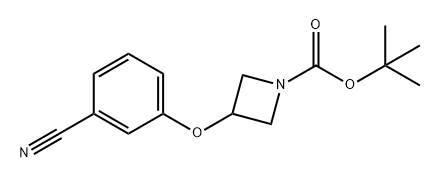 1-Azetidinecarboxylic acid, 3-(3-cyanophenoxy)-, 1,1-dimethylethyl ester Structure