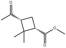 Cyclobutanecarboxylic acid, 3-acetyl-2,2-dimethyl-, methyl ester, (1S,3R)-