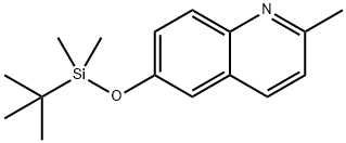 Quinoline, 6-[[(1,1-dimethylethyl)dimethylsilyl]oxy]-2-methyl- Struktur