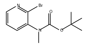 Carbamic acid, N-(2-bromo-3-pyridinyl)-N-methyl-, 1,1-dimethylethyl ester Structure