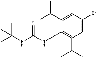 Thiourea, N-[4-bromo-2,6-bis(1-methylethyl)phenyl]-N'-(1,1-dimethylethyl)- 结构式