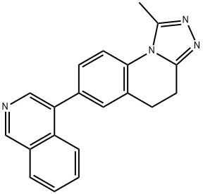 [1,2,4]Triazolo[4,3-a]quinoline, 4,5-dihydro-7-(4-isoquinolinyl)-1-methyl- Structure