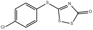 3H-1,2,4-Dithiazol-3-one, 5-[(4-chlorophenyl)thio]- Struktur