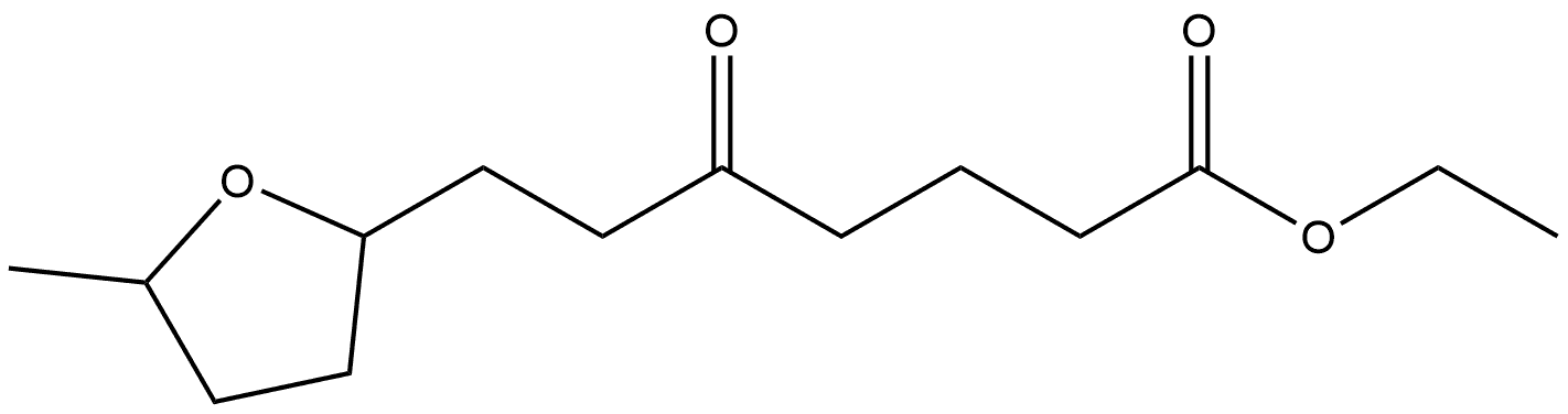 2-Furanheptanoic acid, tetrahydro-5-methyl-δ-oxo-, ethyl ester