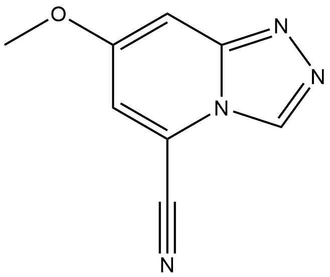 7-甲氧基-[1,2,4]三唑并[4,3-A]吡啶-5-甲腈, 1427446-07-8, 结构式