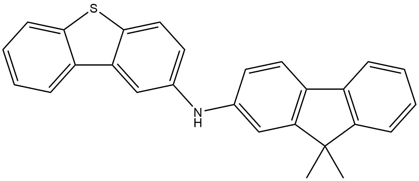 2-Dibenzothiophenamine, N-(9,9-dimethyl-9H-fluoren-2-yl)- 结构式