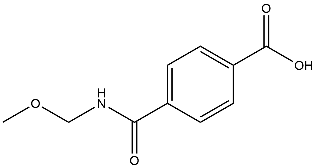 Benzoic acid, 4-[(methoxymethylamino)carbonyl]- Structure