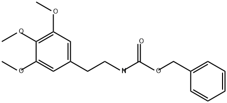 Carbamic acid, N-[2-(3,4,5-trimethoxyphenyl)ethyl]-, phenylmethyl ester 结构式