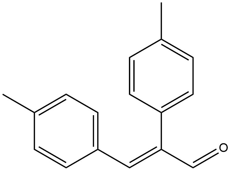 (E)-2,3-di-p-tolylacrylaldehyde Structure