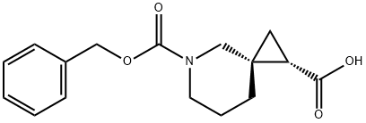 5-Azaspiro[2.5]octane-1,5-dicarboxylic acid, 5-(phenylmethyl) ester, cis- (9CI) Structure
