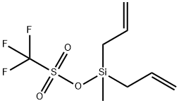 甲基双-烯丙基硅烷基 三氟甲磺酸盐, 150443-40-6, 结构式