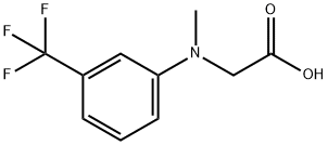 N-甲基-N-[3-(三氟甲基)苯基]甘氨酸 结构式