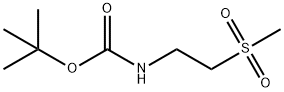 Carbamic acid, N-[2-(methylsulfonyl)ethyl]-, 1,1-dimethylethyl ester Structure