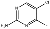 5-氯-4-氟嘧啶-2-胺 结构式