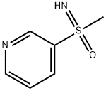 SULFOXIMINE, S-METHYL-S-3-PYRIDINYL-, 1609964-43-3, 结构式