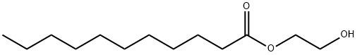 ウンデカン酸2-ヒドロキシエチル 化学構造式