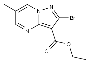 Pyrazolo[1,5-a]pyrimidine-3-carboxylic acid, 2-bromo-6-methyl-, ethyl ester 结构式