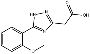 1H-1,2,4-Triazole-3-acetic acid, 5-(2-methoxyphenyl)- 结构式