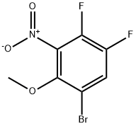 1-溴-4,5-二氟-2-甲氧基-3-硝基苯 结构式