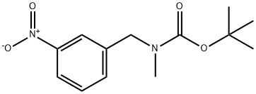 Carbamic acid, N-methyl-N-[(3-nitrophenyl)methyl]-, 1,1-dimethylethyl ester Structure