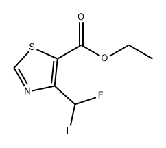 5-Thiazolecarboxylic acid, 4-(difluoromethyl)-, ethyl ester 结构式