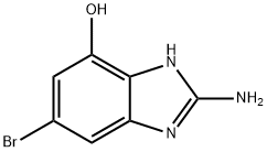 1H-Benzimidazol-7-ol, 2-amino-5-bromo- Structure