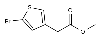 2-溴噻吩-4-乙酸甲酯 结构式