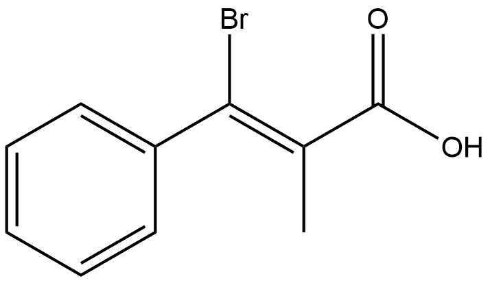 Cinnamic acid, β-bromo-α-methyl-, (Z)- (8CI) 结构式